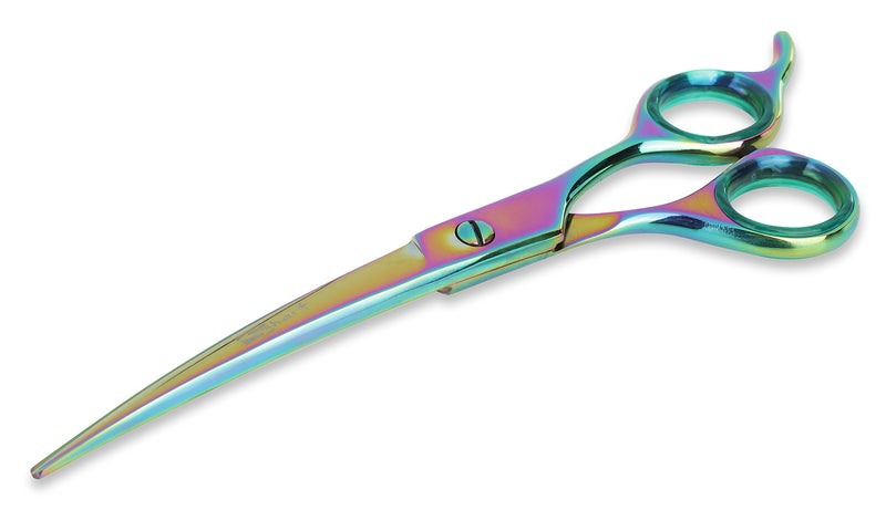 Sharf Rainbow 7.5 Inch Curved Dog Grooming Scissors - 440C Japanese Steel - Trusted Brand - Image 5